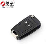 Coque de clé pliante à distance Chevrolet HU100, 2/3 boutons, remplacement pour Cruze Epica Lova Camaro Impala