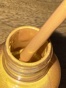Peinture à base d'eau effet feuille d'or 50ml, haute couvrance, doré métallisé, pour retouche de meubles, artisanat, décoration et réparation des rayures - Product Image 3