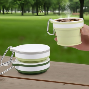 Eco-friendly Resealable Small 170ml 200ml 350ml Reusable Collapsible <strong>Cup</strong>,silicone Folding Travel <strong>Cup</strong>, Silicone Foldable <strong>Cup</strong> - Product Image 2