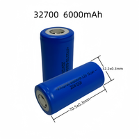 Baterai Lithium Ion Lifepo4 Silinder 3.2V 6000mAh 32700 Daya Tahan Tinggi 2000 Siklus, Bersertifikasi UN38.3 untuk Perangkat Elektronik, Laris Terjual