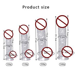 <span class=keywords><strong>Gode</strong></span> réaliste en TPE sans danger pour le corps de 8 pouces avec base d'aspiration pour les jeux en solo ou en couple. - Product Image 2