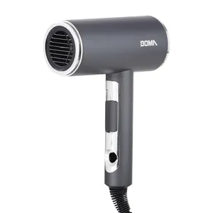 Boma 2024 nóng bán ion âm Máy sấy tóc bảo vệ điện im lặng hộ gia đình thổi máy sấy không lá Máy sấy tóc