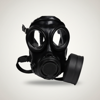 Professional Full Face Gas Mask Respirator Silicone Reusable CBRN NBC Tactical Survival Gear Anti Fog Filter Safety