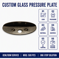 Clips de fixation pour cadres photo OEM en fer Qinggu, installation facile pour vitrines et panneaux muraux en verre