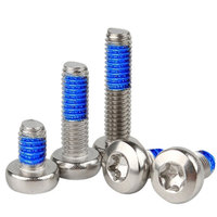 INOX AISI Stainless Steel 304 316 ANSI 304 316 patch Nylock merah biru segi enam Torx lubang silang sekrup mesin kepala panci