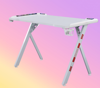 Table d'ordinateur de jeu intelligente en forme de L extensible et personnalisée avec de nouvelles couleurs de conception en option Style technique