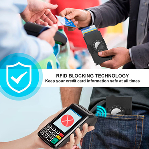 Newest Durable Slim Minimalist Auto Eject Smart <b>Wallet</b> Premium Rfid Blocking Metal Aluminum Business Credit Pop Out Card <b>Holder</b> - Product Image 5