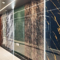 Meilleure feuille de marbre PVC décorative Panneau mural en PVC Panneau UV Panneau en PVC couleur marbre