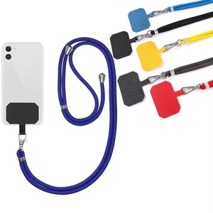 Sıcak satış ayarlanabilir ayrılabilir boyun Crossbody kayış renkli naylon kamera Fan telefon kordon ile emniyet Tether Tab yamalar - Product Image 2