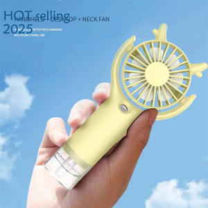 2025 USB Mini nuevo portátil de verano recargable ventilador de aire acondicionado de mano con niebla de agua - Product Image 2
