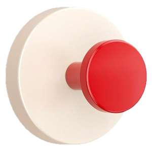 Nouveaux crochets muraux créatifs ronds sans perçage pour organiser les jouets, rose cerisier, jaune citron, rouge tomate, bleu Klein - Product Image 4