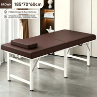 Matelas de beauté pliable, lit de massage professionnel, table de physiothérapie portable, table de massage à domicile, tapis de moxibustion 185x70cm