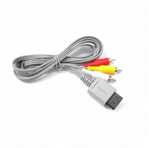 Wii गेम कंसोल एक्सेसरीज़ 1.8 मीटर 6 फीट ऑडियो वीडियो v/टीवी समग्र आरका कॉर्ड केबल - Product Image 5