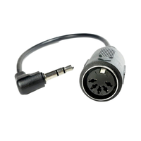 Haute qualité 3.5mm TRS à 5 broches DIN câble MIDI mâle à femelle 1M 3M 5M Audio stéréo à Angle droit pour clavier guitare Studio