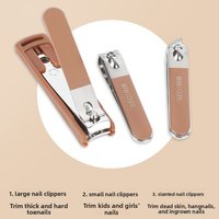 Kit de Manucure et Pédicure Portable Anti-éclaboussures pour Salon et Bébé – Trousse de Beauté Complète