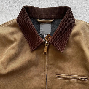 Giacca da Lavoro Vintage in Tela Cerata Personalizzata per Uomo, Abbigliamento Invernale per Meccanici, Falegnami e <span class=keywords><strong>Lavori</strong></span> Manuali - Product Image 3