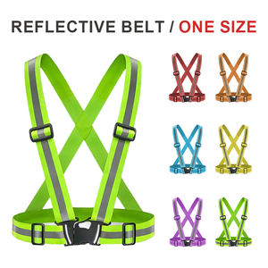 سترة عاكسة LED بوصلة usb, سترة عاكسة بوصلة usb إضاءة عالية الوضوح مزودة بمصباح تحذيري قابل للتعديل ، سترة مريحة للركض أثناء الليل للرجال/النساء مع إضاءة led - Product Image 5