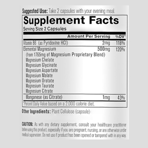 Cápsulas de Complejo de Magnesio 12 en 1, Suplemento de Marca Privada, Cápsulas de Glicinato de Magnesio para Dormir - Product Image 2