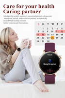 I220 Damen-Smartwatch zum Anrufen und Tätigen von Anrufen, 1,27-Zoll-Fitness-Tracker, Herzfrequenz-, Schlaf- und Blutsauerstoff-Monitor ODM
