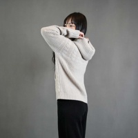 100% doux chaud à la mode pull en cachemire avec col à capuche élégant choix d'hiver personnalisable