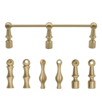 Poteaux de clôture décoratifs en cuivre sur mesure pour étagères, supports de cloisonnement, garde-corps de sécurité pour rayonnages de rangement domestiques