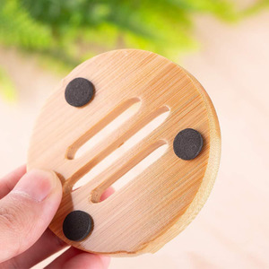 Yuka <b>Bamboo</b> <b>Soap</b> <b>Dish</b> Rectangular Self Drain Bathroom <b>Soap</b> Tray Wood <b>Soap</b> Box Household Use - Product Image 4