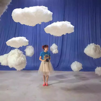 Nuages de coton artificiels créatifs pour plafond, accessoires de scène, décorations suspendues pour mariages
