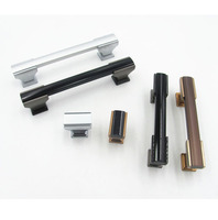 Poignée de type combiné en alliage de zinc, aluminium et zamac, design moderne, pour meubles de cuisine et de chambre à coucher