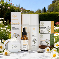 Kit de Soins Visage Apaisant et Hydratant à la Camomille Fermentée : Nettoyant, Tonique, Sérum, Crème et Masque à l'Argile pour Peaux Sensibles