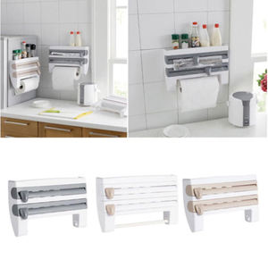 Outil de cuisine en plastique pour rouleau d'emballage, support de stockage de films, support de stockage pour la cuisine, distributeur amélioré de rouleaux de papier - Product Image 5