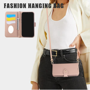 <span class=keywords><strong>Coque</strong></span> de téléphone en cuir à <span class=keywords><strong>rabat</strong></span> commerce extérieur pour Apple 17promax IPhone16 15 13 14 nouvelle poignée de téléphone en matériau PU incluse - Product Image 6