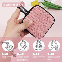 Tampon démaquillant rond pour le nettoyage du visage avec sac à linge doux pour tous les types de peau lingette pour le nettoyage du visage