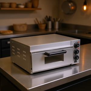 Commercial Countertop <b>Electric</b> <b>Pizza</b> <b>Oven</b> 16 In Hinged Door Knob Control 2000 W For Bakery - Product Image 2