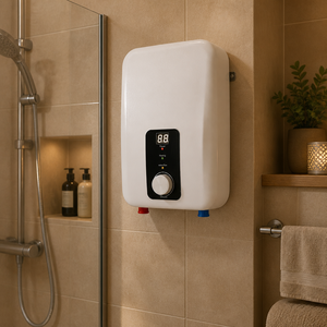 Chauffe-eau électrique instantané mini sans réservoir, portable, avec commande par bouton pour cuisine et salle de bain - Product Image 3