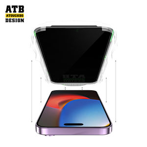 ATB Privacy-Protecteur d'écran en verre trempé <span class=keywords><strong>pour</strong></span> Iphone 16 15 14 13 12 11 Pro Max - Product Image 4