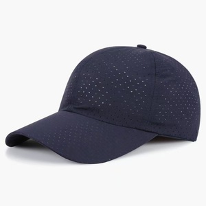 Gorra de béisbol de malla de secado rápido, transpirable, protección solar, sombrero para deportes al aire libre, gorra unisex con visera de verano, color azul - Product Image 2