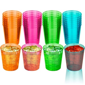 2 Oz Neon Shot Glasses Plastic Shot Cup Disposable Party Cups PS
