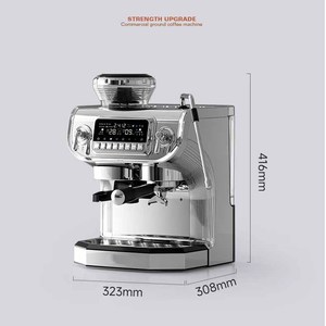 Cafetera Espresso Semiautomática 3 en 1, Cafetera Espresso Integrada para Cafetería - Product Image 4