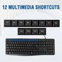 Claviers filaires ultra-minces E-YOOSO – Combos personnalisables (US, UK, espagnol, portugais) – Étanche, ergonomique, faible MOQ, support en stock