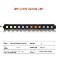 Barre lumineuse LED pour voiture, feux de jour 12V, feux d'ambiance clignotants, feux latéraux de camion, 6/12/18 lumières 120