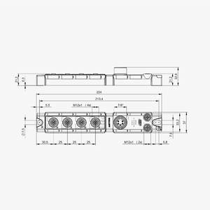 MT-Balluff BNI0092 BNI PNT-507-005-Z040 PROFINET IO-Link Master, 4x Class-A M12-A 5 พิน, FSU, IP67 Die-Cast Zn, 18-30.2V - Product Image 4