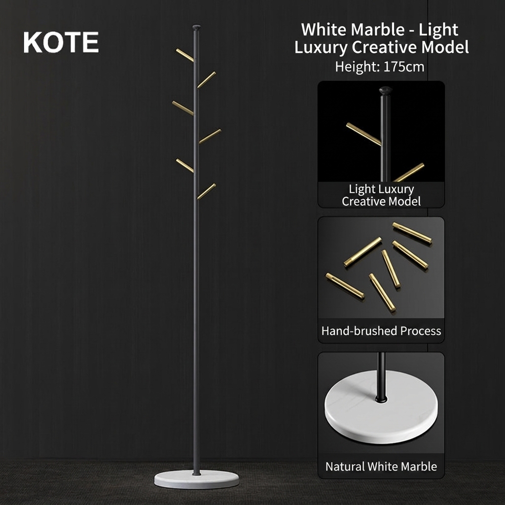 White marble-light luxury creative 175cm