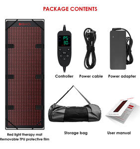 660nm 850nm Terapia de luz roja Sauna Mat Uso en el hogar Luz roja Terapia infrarroja Manta Terapia de luz LED Terapia Alivio del dolor Mat - Product Image 3