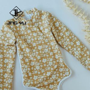 Traje de Baño Infantil de Playa con Estampado Hawaiano, Traje de Baño de una Pieza Personalizado de Alta Calidad en Poliéster, Bikini para Niñas - Product Image 2