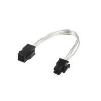 Cable Molex M/F de 20cm y 4 pines, fuente de alimentación ATX de 12V, CPU macho a hembra, placa base, cable de extensión de alimentación
