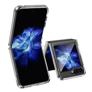 Transparent New Designer Anti Yellow Drop Hard Shockproof TPU Android Mobile Phone Cases For Samsung Z Filp 5