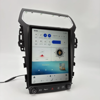 Écran de lecteur DVD radio de style Tesla de 12,1 pouces, Qualcomm Snapdragon 665 pour Ford Explorer 2011-2019, CarPlay sans fil, QLED 4+64 Go