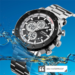 Top Brand SKMEI 1636 <strong>Digital</strong> Watch Fashion Mens Business Watches Led Light <strong>Clock</strong> 30M Waterproof Bracelet - Product Image 3