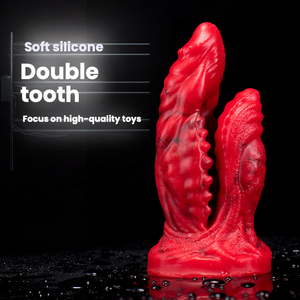 <span class=keywords><strong>Gode</strong></span> dragon à <span class=keywords><strong>double</strong></span> tête de 14cm avec base d'aspiration forte pour la <span class=keywords><strong>double</strong></span> stimulation anale du point G - Product Image 6