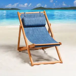 Custom Design Ausverkauf Massivholz möbel Sofas Sea Chairs Beach Leisure Sun Lounger mit Kissen